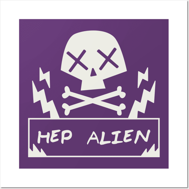 Hep Alien Wall Art by LindsieMosleyCreative